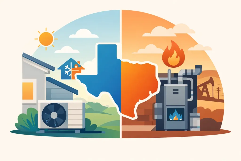 Heat Pump vs Gas Furnace in Texas
