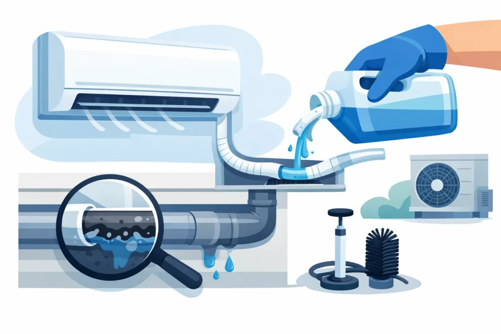 How to Clean AC Drain Line Safely